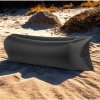 SOFA LAZY BAG WYTRZYMAŁY MATERAC DMUCHANY DUŻY LEŻAK NA PLAŻĘ AIRSOFA BLACK (tds0671)